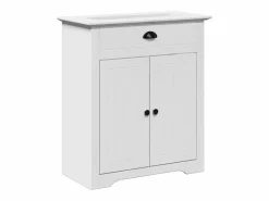 Outlet vidaxl Juego de muebles de baño BODO 3 pzas madera maciza pino Blanco