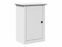 Hot vidaxl Juego de muebles de baño BODO 4 pzas madera maciza pino Blanco