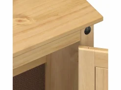 Hot vidaxl Juego de muebles de baño Corona 3 pzas madera maciza pino Marru00f3n