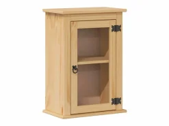 Online Juego de muebles de baño Corona 4 pzas madera maciza pino Estantería Sobre Inodoro