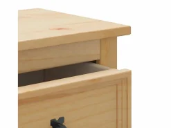 vidaxl Juego de muebles de baño Corona 3 pzas madera maciza pino