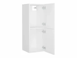Discount vidaxl Juego de muebles de baño madera de ingeniería Blanco