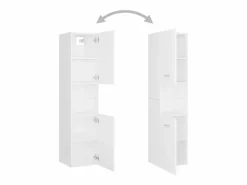 Discount vidaxl Juego de muebles de baño madera de ingeniería Blanco