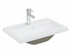 Discount vidaxl Juego de muebles de baño madera de ingeniería Blanco