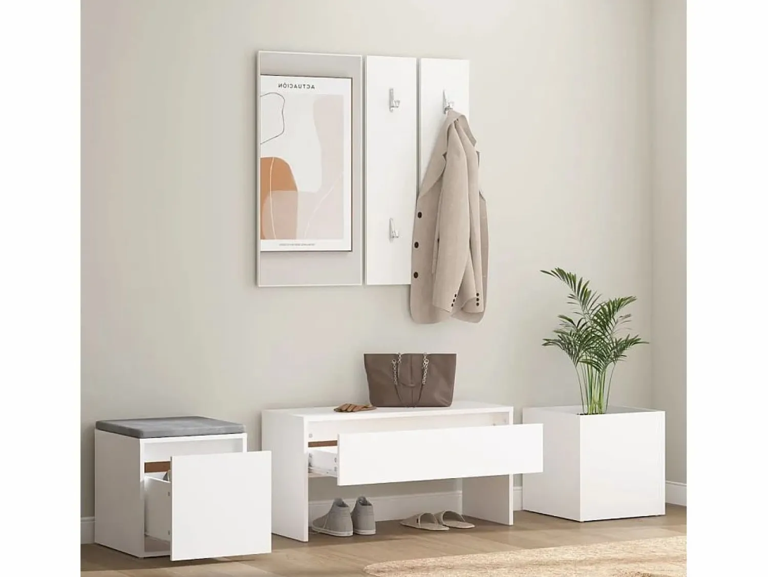 Juego de muebles de recibidor madera contrachapada ES183506