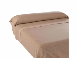 Outlet Juego de Sábanas Gea Beig / Blanco - Nalui Ropa De Cama|Juego De Sábanas