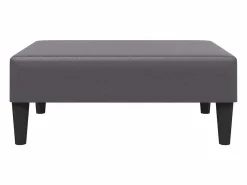 Best vidaxl Juego de sofás 2 piezas cuero sintético Gris