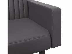 Best vidaxl Juego de sofás 2 piezas cuero sintético Gris