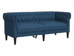 Online Clicnbuy Juego de sofás 2 piezas tela Azul