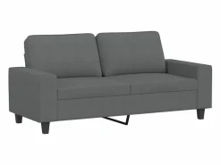 Clicnbuy Juego de sofás 3 piezas tela oscuro