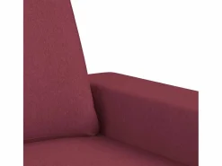 Online vidaxl Juego de sofás 3 piezas tela tinto Rojo