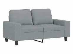 Clicnbuy Juego de sofás 4 piezas tela claro Gris