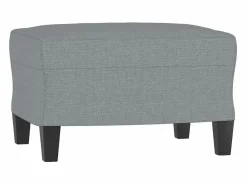 Clicnbuy Juego de sofás 4 piezas tela claro Gris