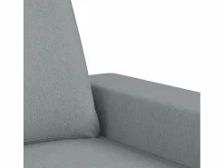 Clicnbuy Juego de sofás 4 piezas tela claro Gris
