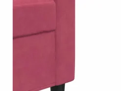 Best Juego de sofás con cojines 2 piezas terciopelo tinto Conjunto Sofá Y Sillón