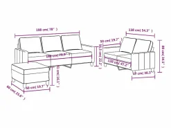 Sale Juego de sofás con cojines 3 piezas tela Conjunto Sofá Y Sillón