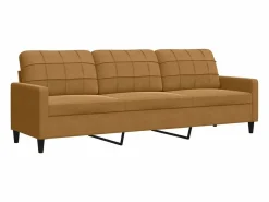 Sale Juego de sofás con cojines 2 piezas terciopelo marrón Conjunto Sofá Y Sillón