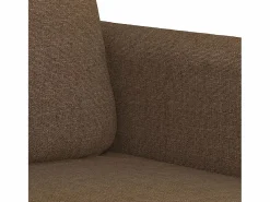 Discount Clicnbuy Juego de sofás con cojines 2 piezas tela marrón Marru00f3n