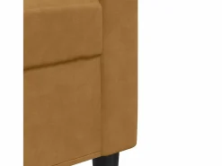 Outlet vidaxl Juego de sofás con cojines 2 piezas terciopelo marrón Marru00f3n