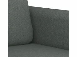 New vidaxl Juego de sofás con cojines 3 piezas tela oscuro Gris