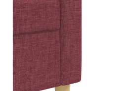 Discount vidaxl Juego de sofás con cojines 3 piezas tela tinto Rojo