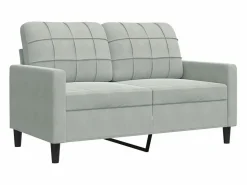 Online Juego de sofás con cojines 2 piezas terciopelo claro Conjunto Sofá Y Sillón
