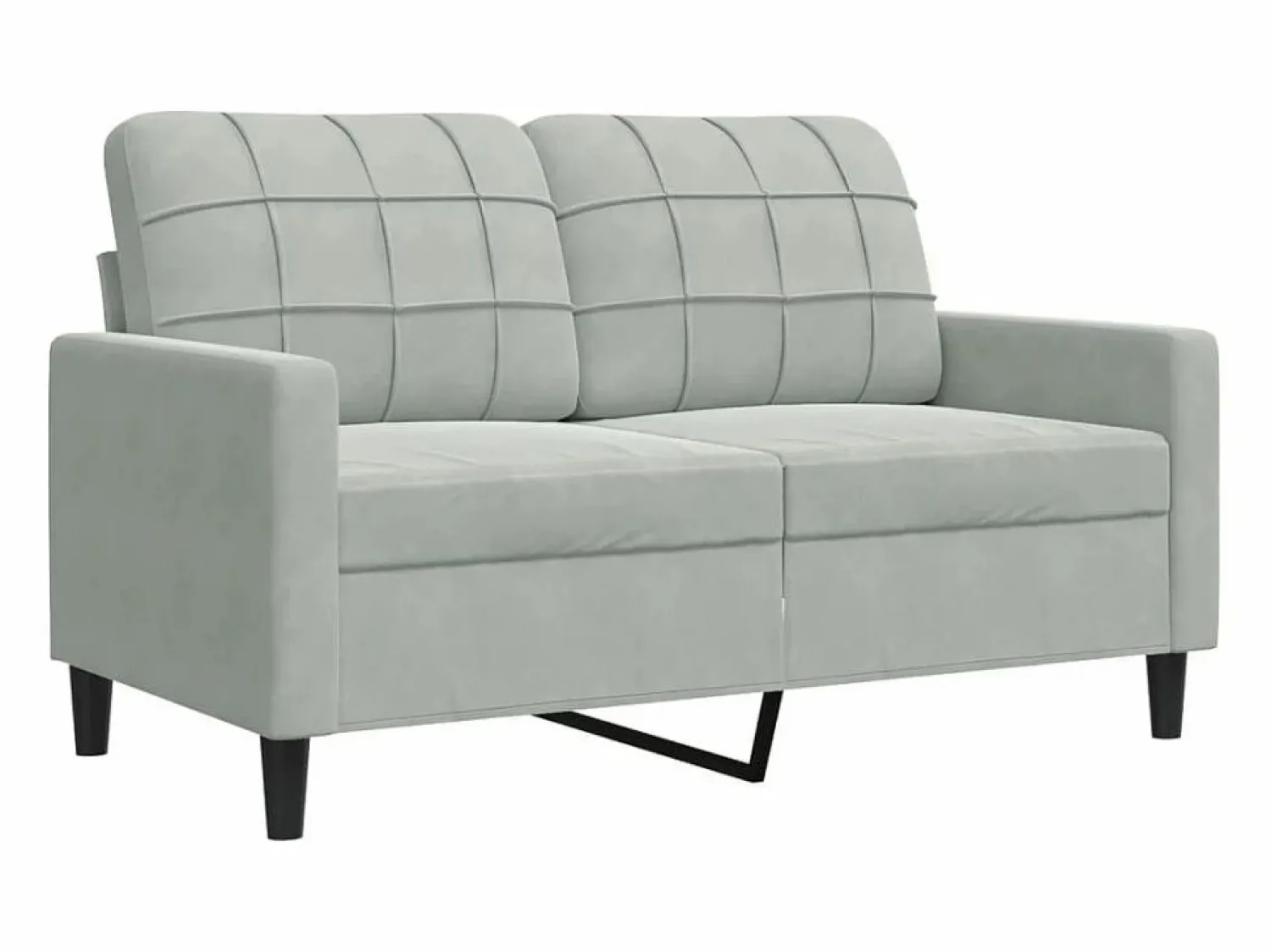 Online Juego de sofás con cojines 2 piezas terciopelo claro Conjunto Sofá Y Sillón