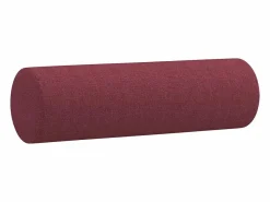 vidaxl Juego de sofás con cojines 3 piezas tela tinto Rojo