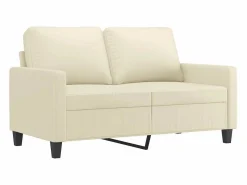 New Clicnbuy Juego de sofás con cojines 3 piezas cuero sintético Crema