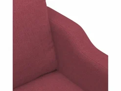 Online Juego de sofás con cojines 4 piezas tela tinto Conjunto Sofá Y Sillón