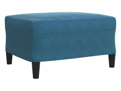 Clearance vidaxl Juego de sofás con cojines 4 piezas terciopelo Azul