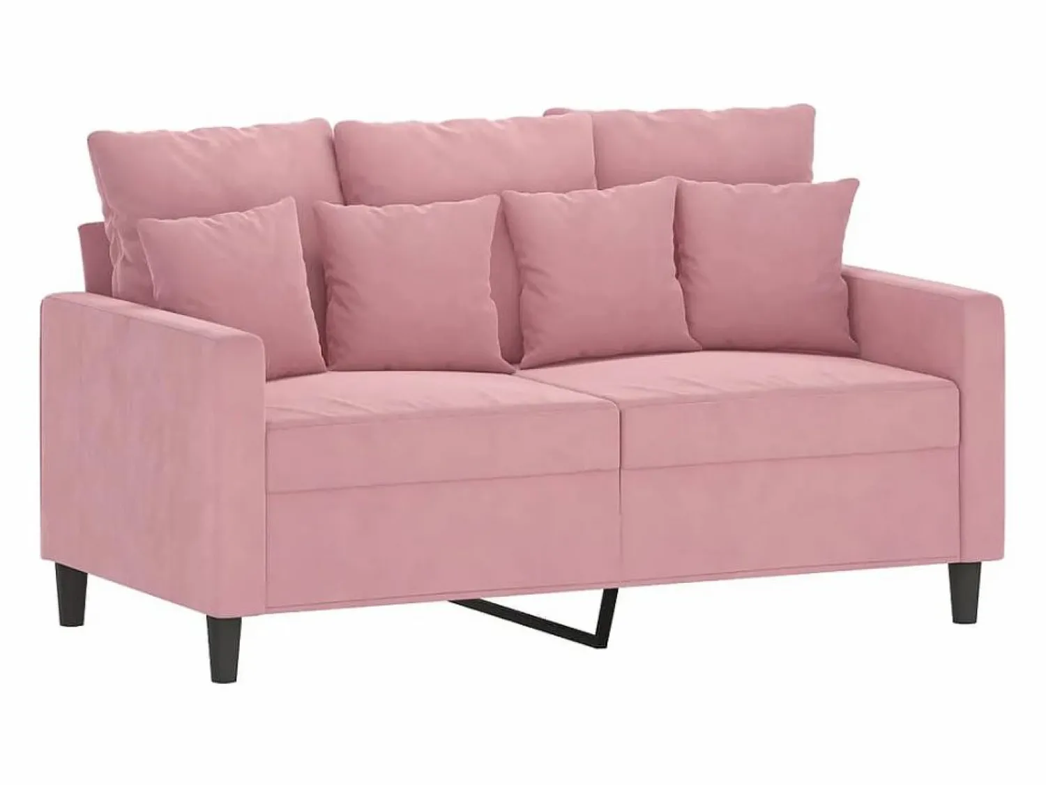 New Clicnbuy Juego de sofás con cojines 3 piezas terciopelo Rosa