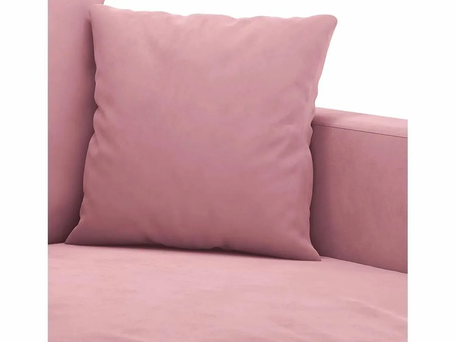 New Clicnbuy Juego de sofás con cojines 3 piezas terciopelo Rosa