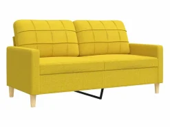 Best Juego de sofás con reposapiés 3 piezas tela claro Conjunto Sofá Y Sillón