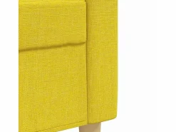 Best Juego de sofás con reposapiés 3 piezas tela claro Conjunto Sofá Y Sillón