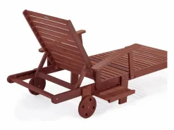 Habitat et jardin Juego de tumbonas pleglables - en madera exótica Tokyo - Mahogany- Marrón caoba
