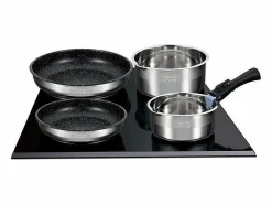 Outlet Juego de utensilios de cocina de acero inoxidable para inducción - 15 piezas - Mango extraíble - Apto para todo tipo de cocinas, Material Y Utensilios De Cocina