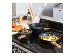 Best Juego de utensilios de cocina de aluminio para inducción de 5 piezas: 1 cacerola de Ø 16, 1 sartén de Ø 24, 1 olla de Ø 24 Material Y Utensilios De Cocina