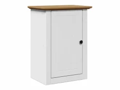 Best Juego muebles baño BODO 3pzas madera maciza pino marrón Estantería Sobre Inodoro