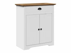 Best Juego muebles baño BODO 3pzas madera maciza pino marrón Estantería Sobre Inodoro
