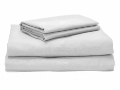 Sale PIKOLIN Juego sábanas 180x190cm| HOME| 100% Algodón| Percal| Blanco