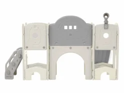 Juguete de escalada para niños 10 en 1 con tobogán, independiente, para escalar y perforar, verde