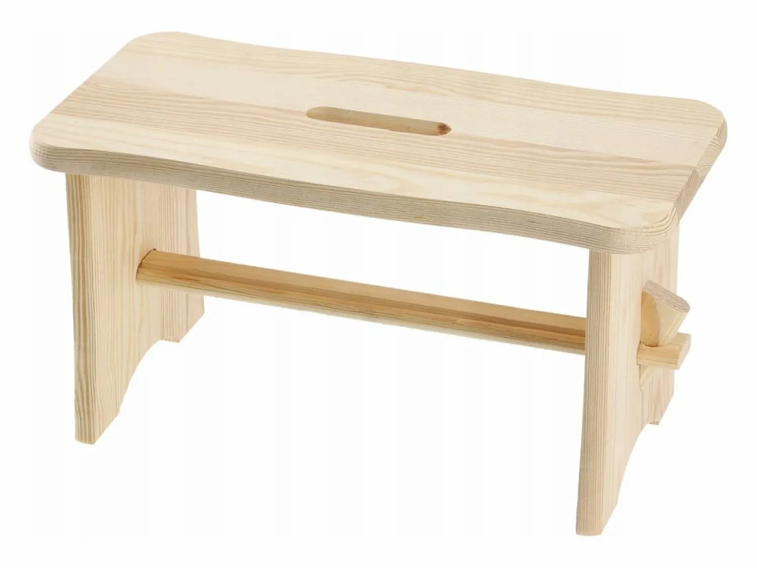 Online KADAX Taburete de cocina de madera, taburete, silla, plataforma maciza de 39 cm, Ryczka Marru00f3n