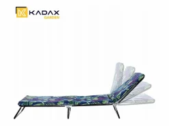 Sale KADAX Tumbona de jardín Tumbona turística Cojín para Cama de jardín Cómodo 66x190 cm Multicolor