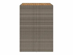 Hot Karaca Mesa alta jardín superficie madera ratán PE 105x80x110 cm Mesa Alta
