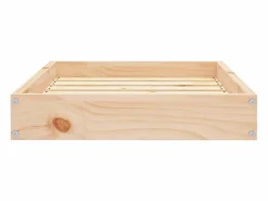 Sale Karlee Cama para perros madera maciza de pino 61,5x49x9 cm Cama De Animales De Compañía