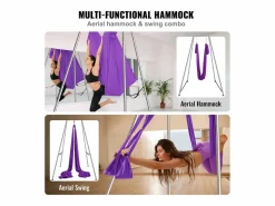 Kit de Columpio de Yoga SucceBuy, con Soporte y Hamaca Aérea, Capacidad de 250 kg, Armazón de Yoga