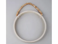 Kit de creación de marco redondo de madera con flores secas
