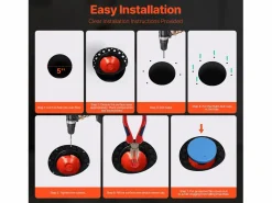 Hot Kit de Desagüe para Bañera Independiente SucceBuy, Con Adaptador y 2 Tubos de Escape de Latón Negro