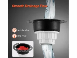 Hot Kit de Desagüe para Bañera Independiente SucceBuy, Desagüe Sin Tratar con Adaptador de PVC Cañería